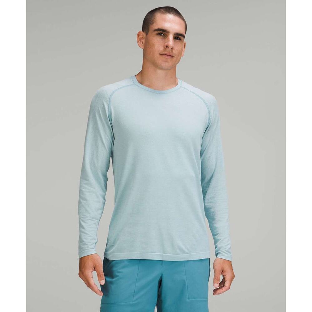 Lululemon Metal Vent Tech Long Sleeve Seamless Shirt 2.0 Peroxide Breeze Blue L